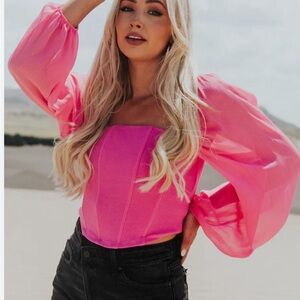 Boutique Pink Top